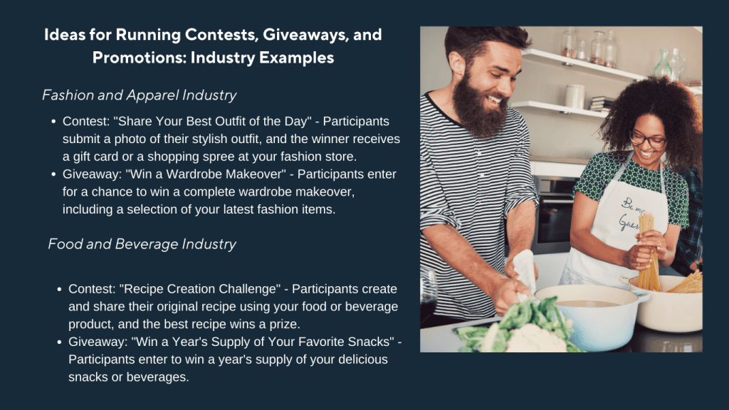 Facebook Marketing Examples of Industry Ideas for Running Contests