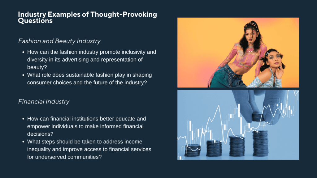 Facebook Marketing Examples of Industry Ideas for Thought Provoking Questions